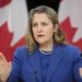 Canada’s Deputy Prime Minister and Minister of Finance, Chrystia Freeland.