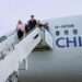 Taiwan's President Lai Ching-te arrives at Daniel K. Inouye International Airport in Honolulu, Hawaii, U.S.