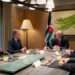 U.S. Secretary of State, Antony Blinken meets with Jordan's King Abdullah in Aqaba, Jordan in this handout released December 12, 2024.