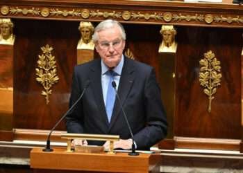 France Plunged Into Deeper Political Crisis 8 French Prime Minister, Michel Barnier delivers a speech during the debate prior to the no-confidence votes on his administration at the National Assembly in Paris.
