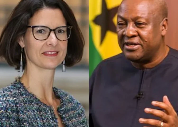 President-Elect Mahama Meets UK High Commissioner Harriet Thompson 1 From Left: Harriet Thompson, UK High Commissioner to Ghana, and President-Elect John Dramani Mahama