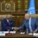 Karim Khan, chief prosecutor
of ICC (right)