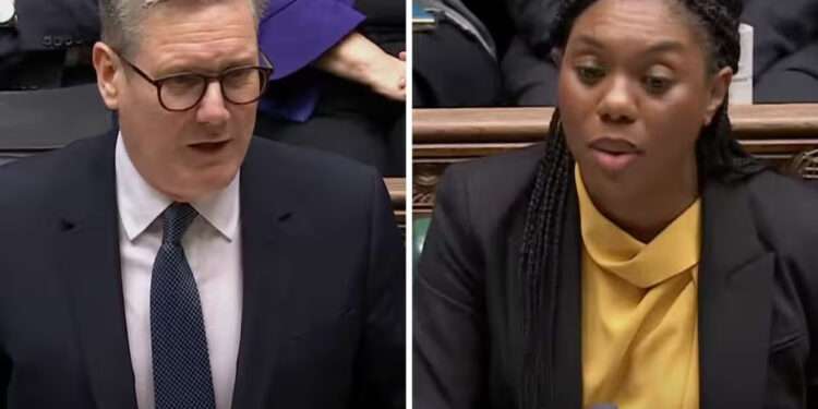 Starmer and Badenoch Clash Over New Inquiry into Abuse Gangs 1 Keir Starmer and Kemi Badenoch
