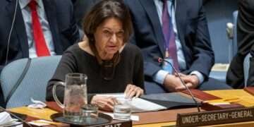 Rosemary DiCarlo, Under-Secretary-General for Political and Peacebuilding Affairs, addresses the Security Council meeting on non-proliferation and North Korea