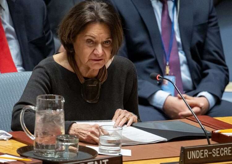 Rosemary DiCarlo, Under-Secretary-General for Political and Peacebuilding Affairs, addresses the Security Council meeting on non-proliferation and North Korea
