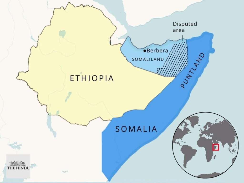 Somalia Ethiopia Somaliland map