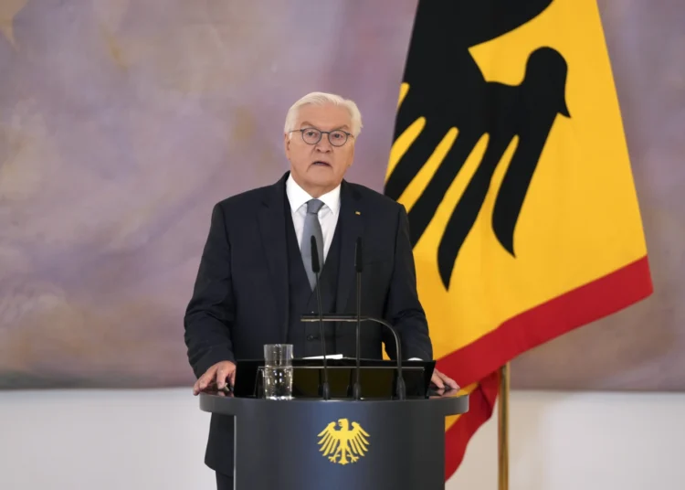 German Parliament Dissolved 1 German President, Frank-Walter Steinmeier.