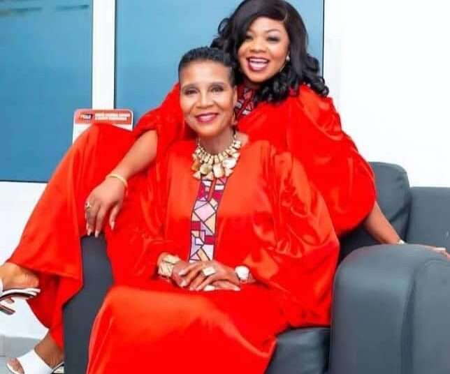 Empress Gifty and her late mother, Evangelist Agnes Aba Annan