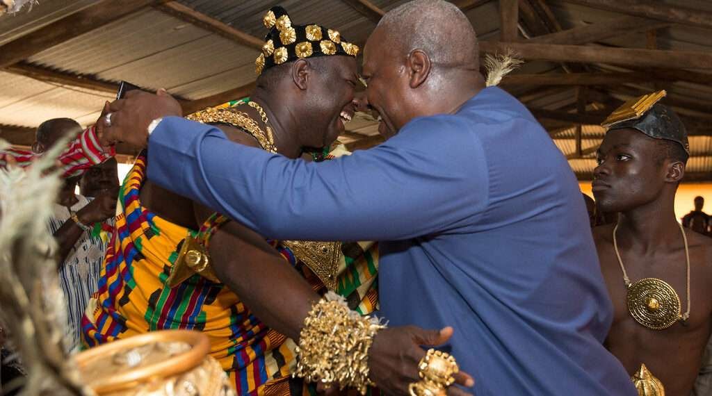 H.E. John Dramani Mahama President of the Republic of Ghana meeting with Chiefs