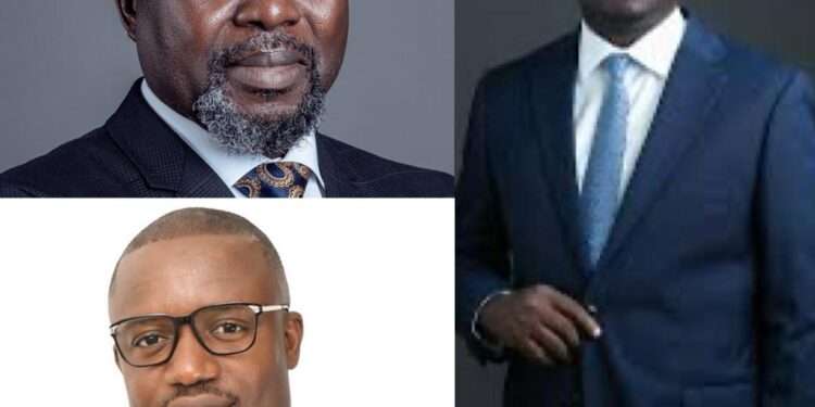 The three Approved Ministers of State: Dr Ato Forson, Hon. John Abdulai Jinapor and Dr Dominic Ayine