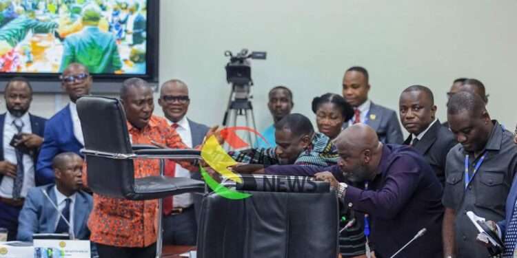 Brawl in Parliament