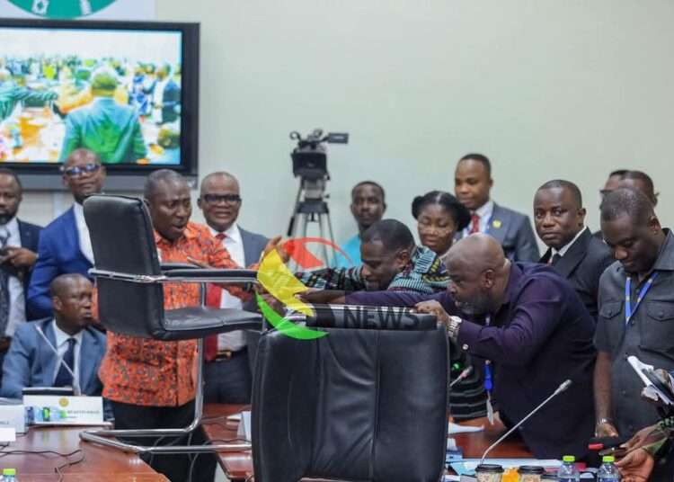 Brawl in Parliament