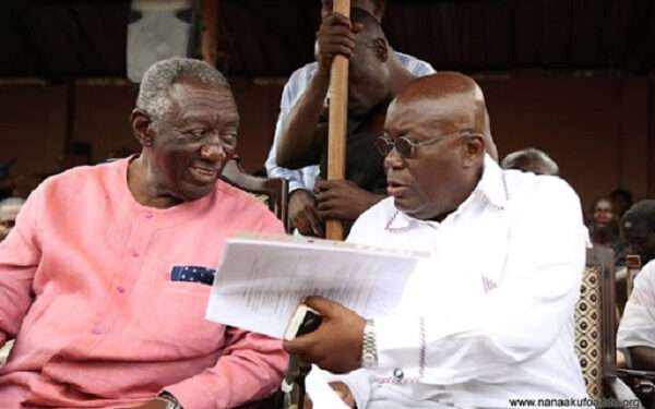 Barker-Vormawor Points Out NPP’s ‘Unmatched’ Record on Jailing Ex-Officials 1 From left; John Agyekum Kufuor and Nana Addo Dankwa Akufo-Addo