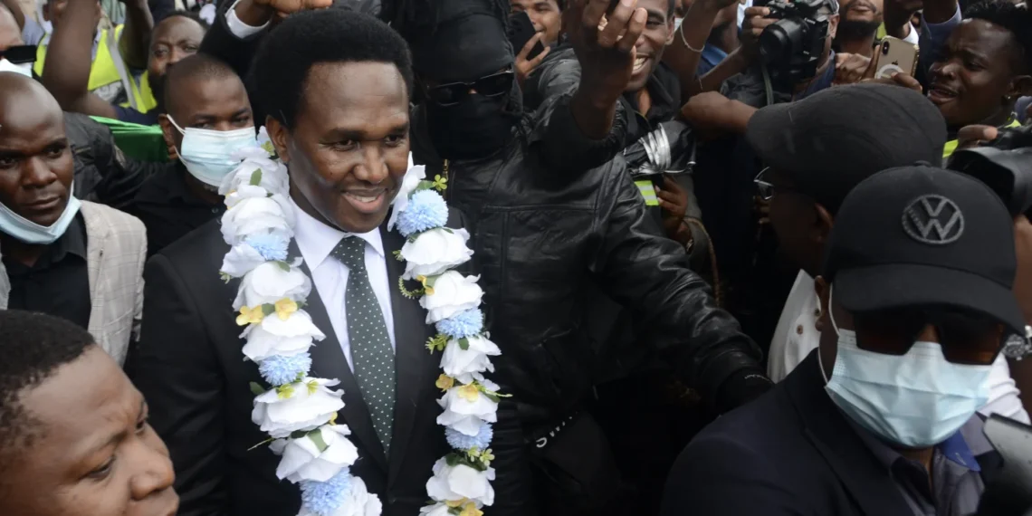 Mozambique Opposition Leader Returns Amid Protests and Crackdown 1 Venancio Mondlane arrived at Mavalane International Airport in the capital, Maputo