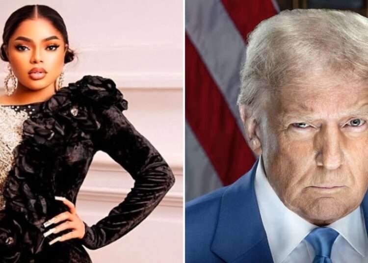 Bobrisky and President Donald Trump