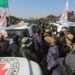 Arbel Yehoud is handed over to the Red Cross amid chaotic scenes in Khan Younis, Gaza.