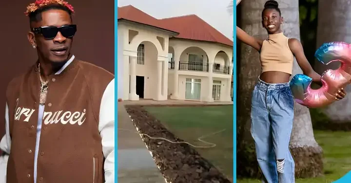 Shatta Wale and his daughter, Cherissa