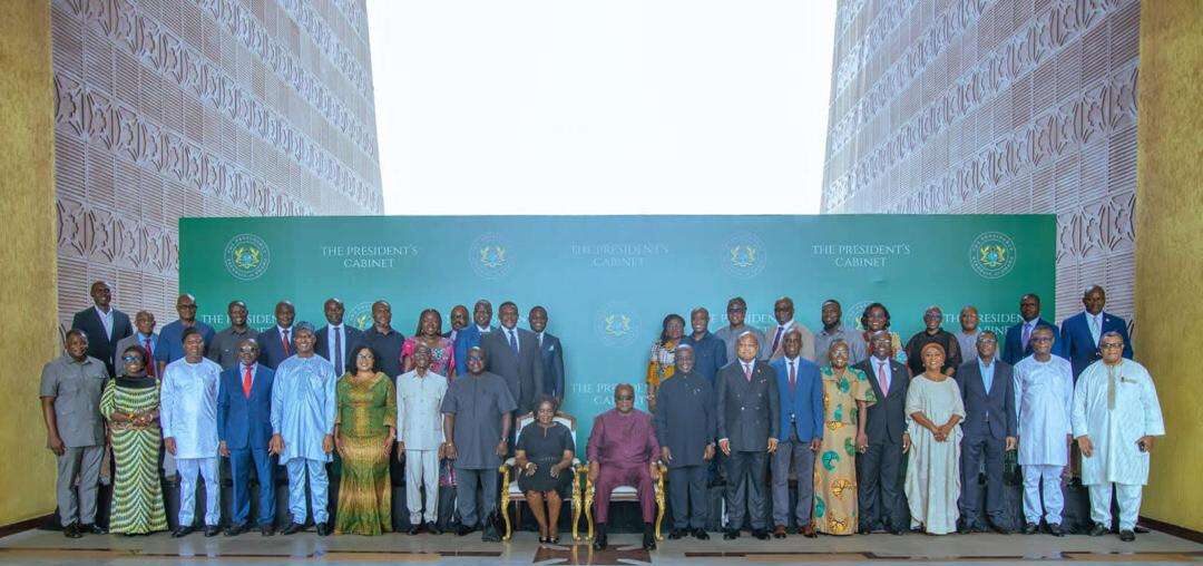 President John Dramani Mahama, and members of his Cabinet