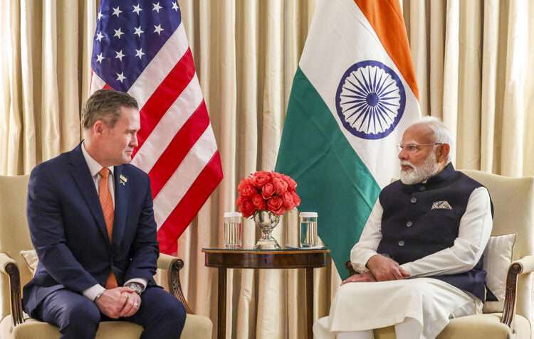 PM Modi meets US NSA Michael Waltz.
