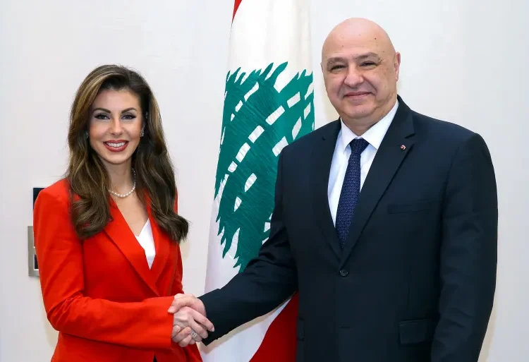 US Demands Hezbollah’s Exit From Lebanon Government 1 President Joseph Aoun (R) with US deputy special envoy to the Middle East Morgan Ortagus after their meeting at the presidential palace in Baabda, east of Beirut on February 7, 2025.