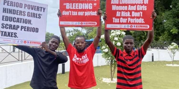 Youth Activists in #End Period Poverty Protest