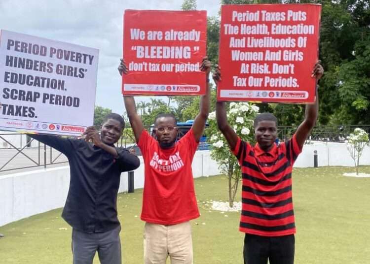 End Period Poverty: Scrap Luxury Tax on Menstrual Hygiene Products 1 Youth Activists in #End Period Poverty Protest