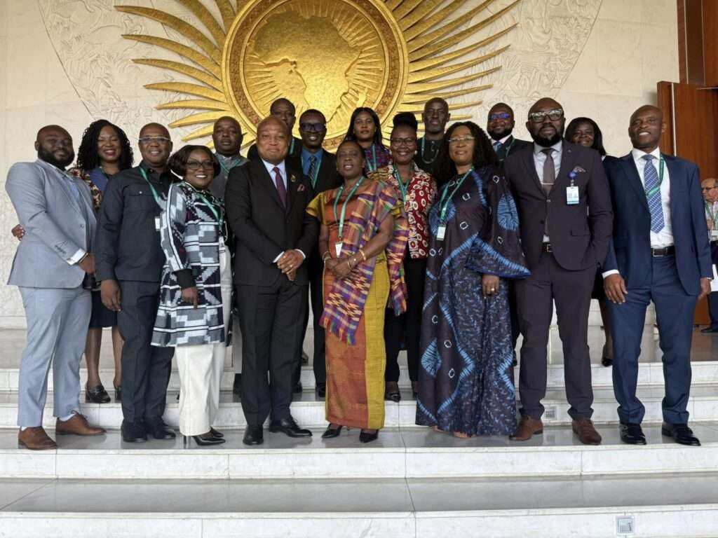 Hon. Samuel Okudzeto Ablakwa, Ghana’s Minister for Foreign Affairs, with the Ghanaian Delegation at the African Union Summit in Addis Ababa, Ethiopia