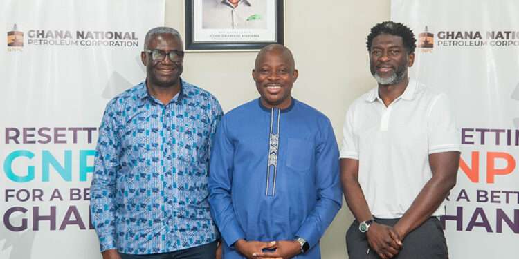 Hon. Edward Abambire Bawa, CEO of GNPC, welcomed a delegation from Springfield led by its CEO, Kevin Okyere