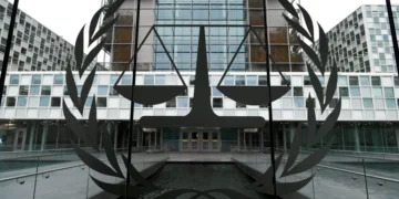 The International Criminal Court building is seen in The Hague, Netherlands.