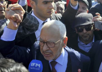 Leader of the Ennahda party Rached Ghannouchi