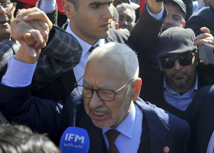 Leader of the Ennahda party Rached Ghannouchi