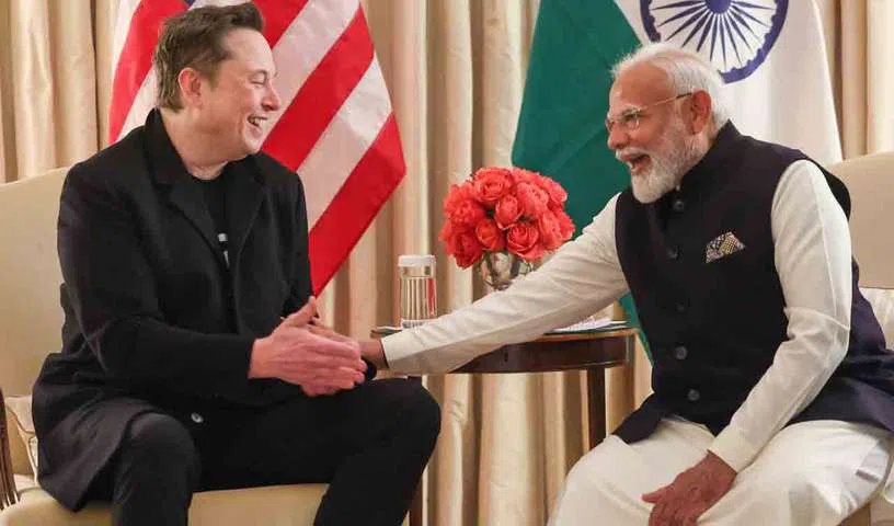 Modi and Elon Musk