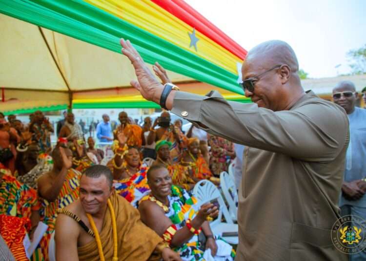 President Mahama Vows Transformation, Accountability in Central Region 1 President John Dramani Mahama