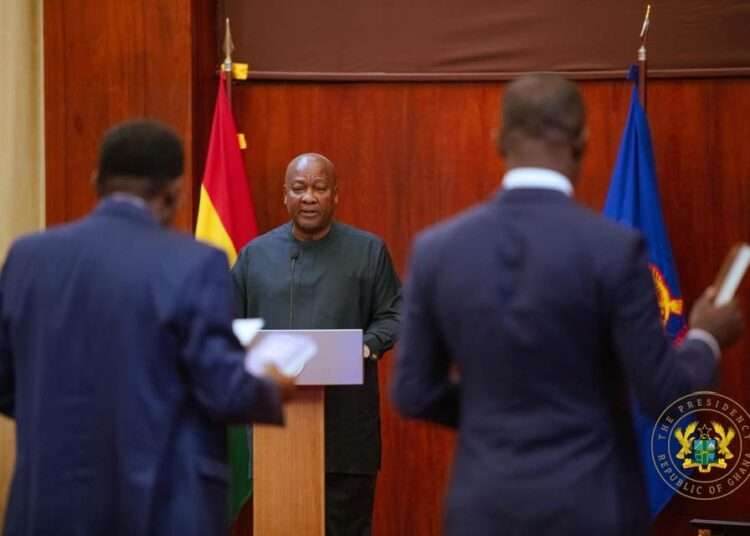 President Mahama Swears in BoG Governor and Deputy 1 President John Dramani Mahama Swearing-in BoG Governor, and Deputy