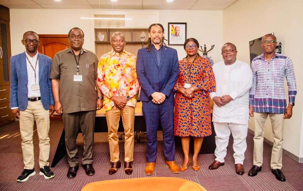 meeting between GNPC’s CEO, Hon. Edward Abambire Bawa, and Paul Sinclair, head of the Africa Oil Week franchise