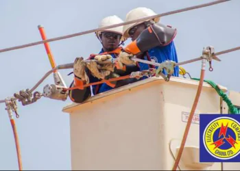 Government Affirms Reforms to Restore Financial Discipline at ECG 6 Working on ECG transmission lines