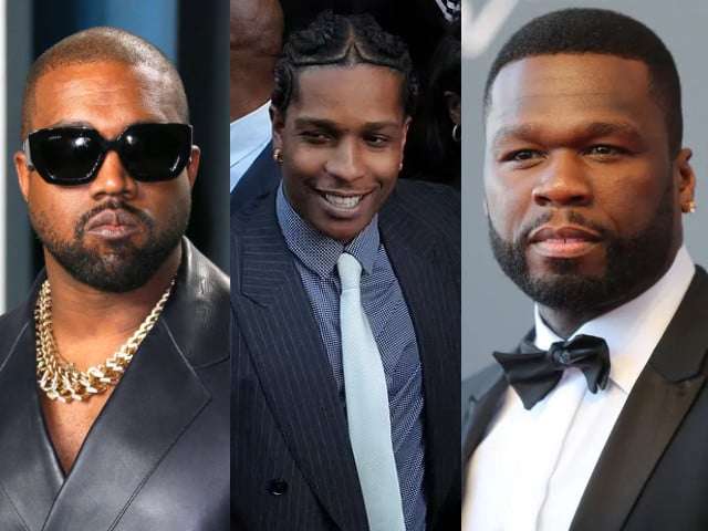 Kanye West, 50 Cent React to ASAP Rocky’s Win