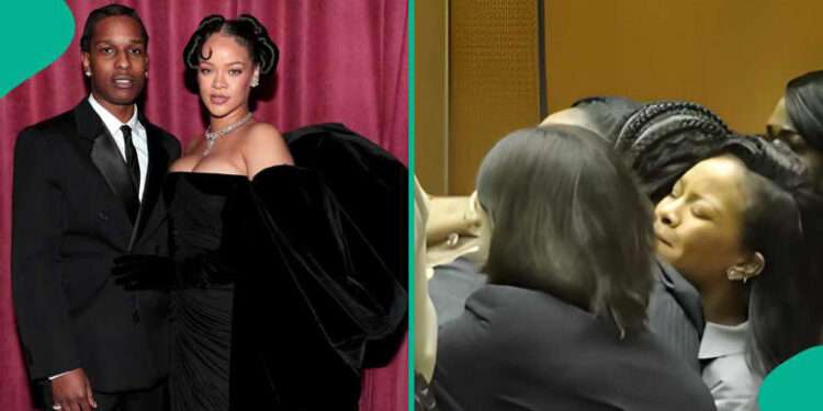 ASAP Rocky and his wife, Rihanna