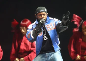 Kendrick Lamar Performs at Super Bowl Halftime Show