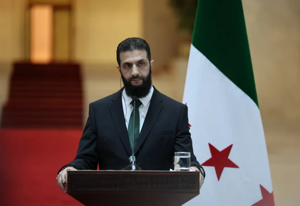 Ahmed al-Sharaa, Syria’s de facto leader has reiterated his pledge to deliver a democratic political transition.