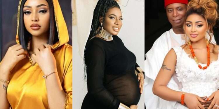 Regina Daniels, Chika Ike, and Ned Nwoko