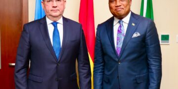 H.E. Sergei Berdnikov, Hon. Samuel Okudzeto Ablakwa, Minister, Russia, Ghana, Relations