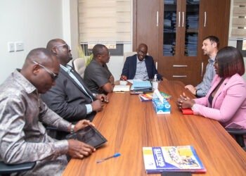 Acting Chief Executive Officer Kwame Ntow Amoah met with Halliburton’s Senior Area Manager Gary Evans