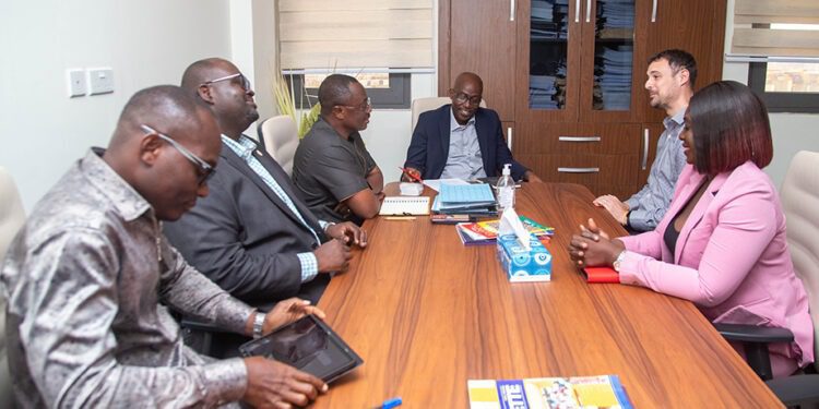 Acting Chief Executive Officer Kwame Ntow Amoah met with Halliburton’s Senior Area Manager Gary Evans