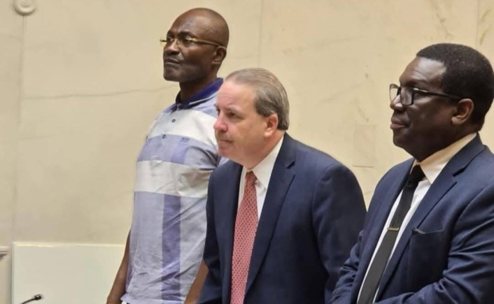 Anas Aremeyaw Anas and Kennedy Agyapong at the US Court hearing 