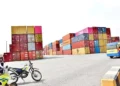 Containers at Tema Port
