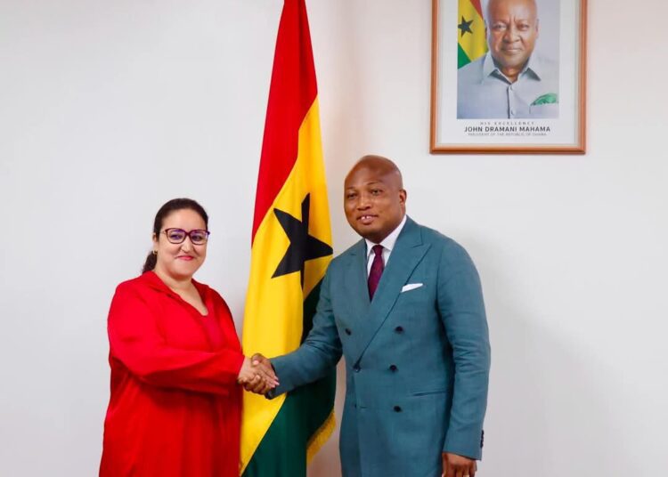 Ghana Reaffirms Diplomatic Ties With Morocco 1 H.E. Imane Ouaadil, Samuel Okudzeto Ablakwa, Ghana, Morocco, Diplomatic, Diplomacy