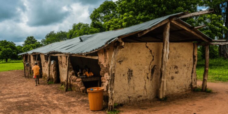 Ghana’s Education Crisis: A Crumbling Start for Learners in Juanayili 1 Learners inside an Educational Infrastructure in a dilapidated State with