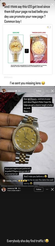 Regina Daniels Addresses Fake Rolex Watch Claims