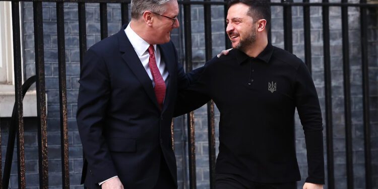 Starmer Vows Continued Support for Ukraine 1 Prime Minister Keir Starmer and President Volodymyr Zelensky